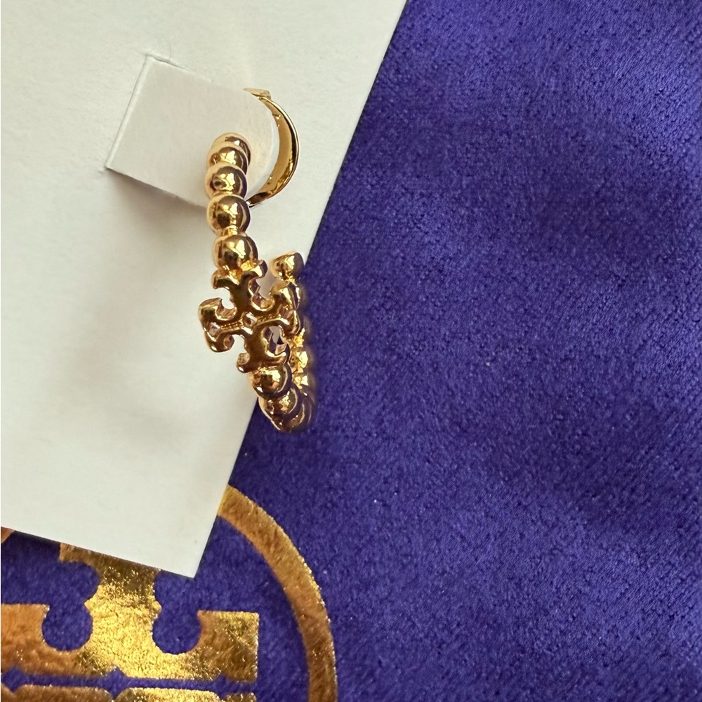 Tory Butch Gold Hoop Earrings